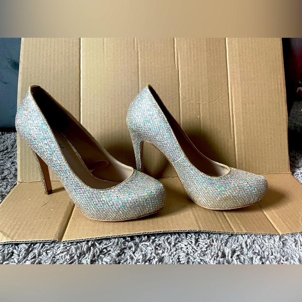 Camille la vie Summer glitter heels